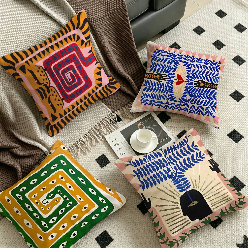 Home Textiles Egypt - Poszewka na poduszkę z motywem Egiptu,