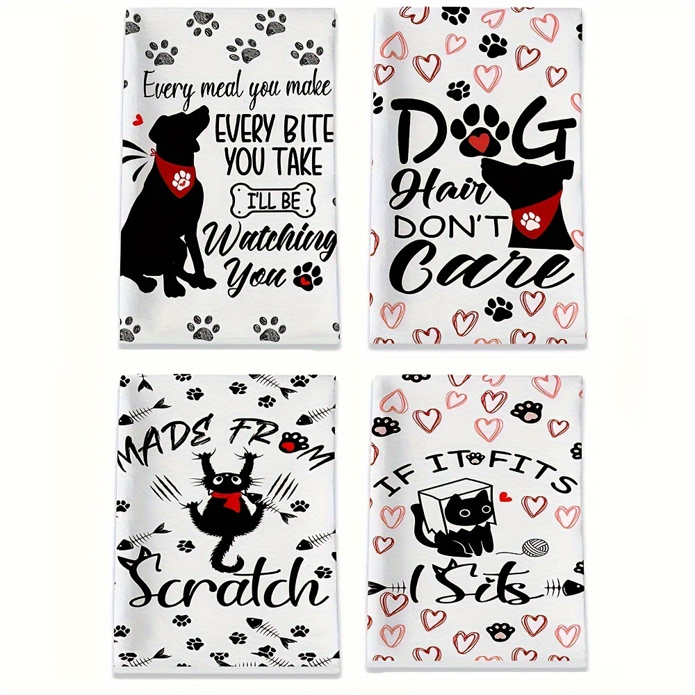 Home Textiles Towel Set - 2-pak uroczych ręczników kuchennych z motywem