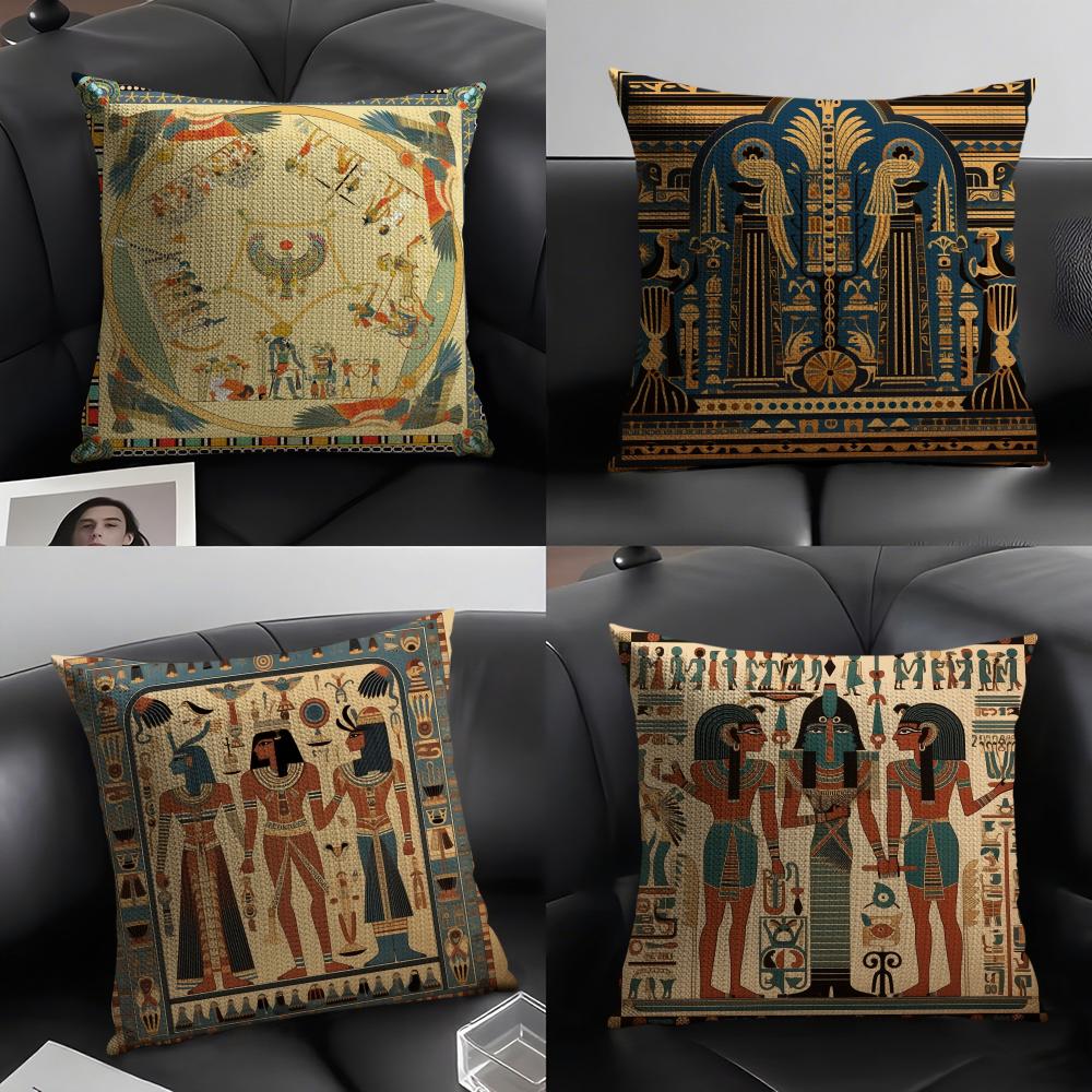 Home Textiles Egypt - Poszewka na poduszkę z motywem faraona