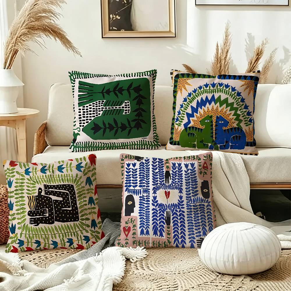 Home Textiles Egypt - Poszewka na poduszkę z motywem starożytnego