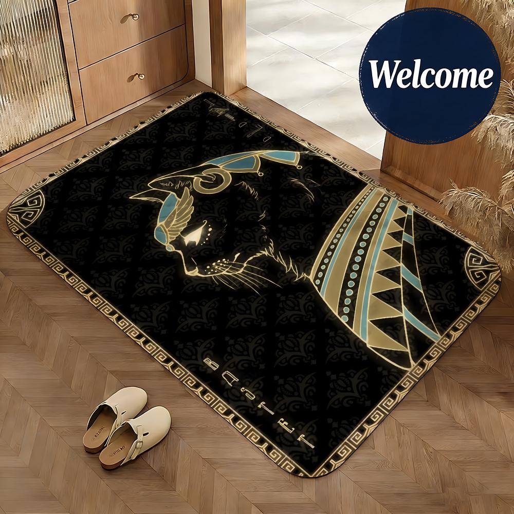 Home Textiles Egypt - Miękka flanelowa mata podłogowa Art Egypt