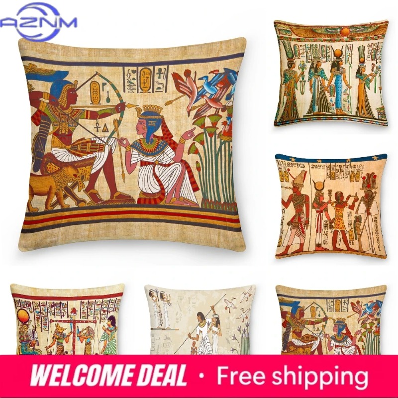 Home Textiles Egypt - Poszewka na poduszkę w stylu egipskim,