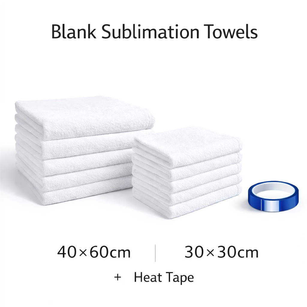 Home Textiles Towel Set - 10 SZTUK BIAŁYCH RĘCZNIKÓW 40×60cm i
