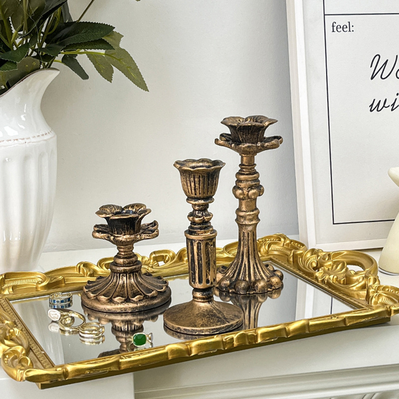 Antyczny brązowy świecznik w s – Home & Hotel Textiles Private Limited recenzja i cena