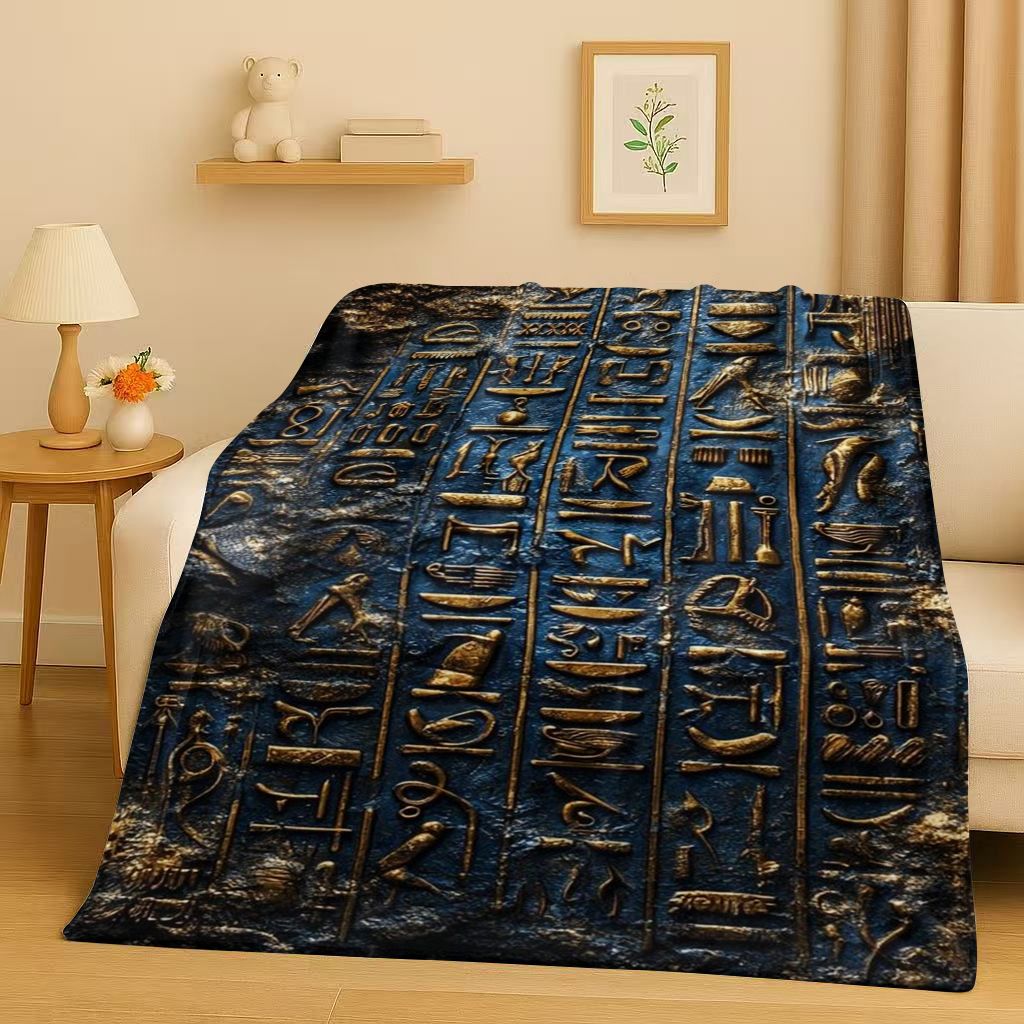 Koc Flanelowy z Motywem Staroż – Home Textiles Egypt recenzja i cena