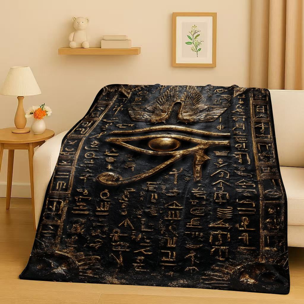 Koc Flanelowy z Motywem Staroż – Home Textiles Egypt recenzja i cena