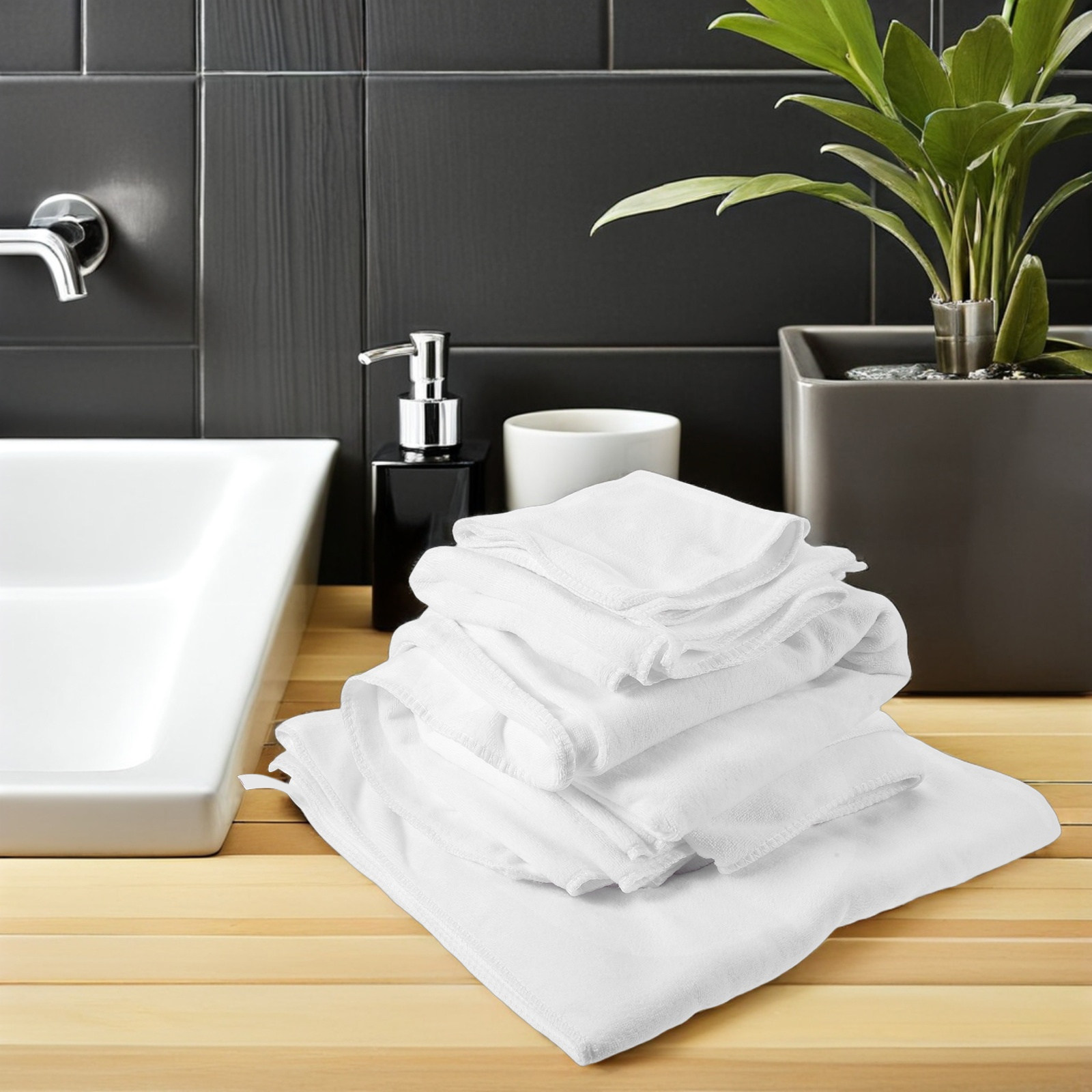 4-częściowy zestaw bawełnianyc – Home Textiles Towel Set recenzja i cena