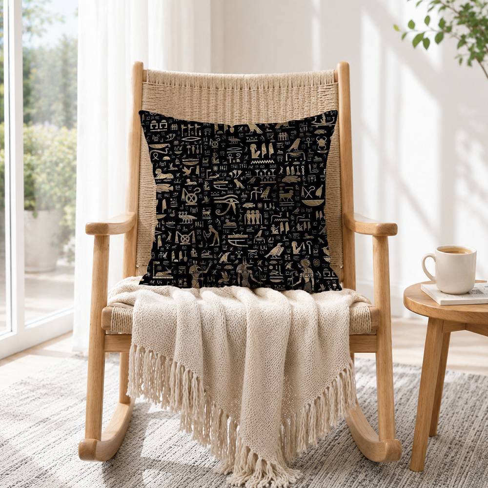 Poszewka na poduszkę z hierogl – Home Textiles Egypt recenzja i cena