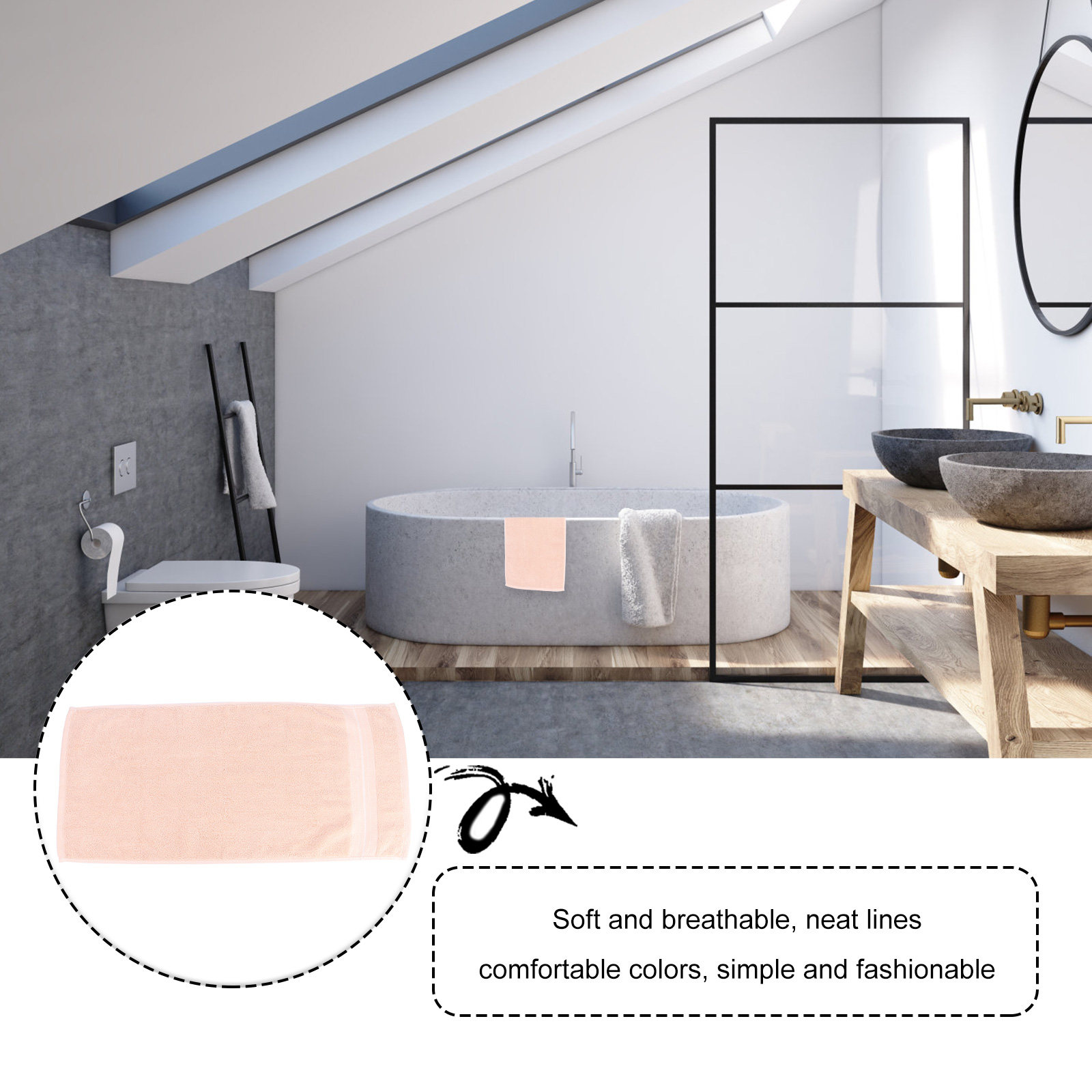 1 szt. Bawełniany ręcznik do t – Home Textiles Towel Set recenzja i cena